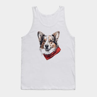 Fancy Corgi Tank Top